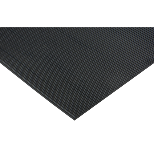 Tapis &agrave; canal &eacute;troit, Couloir, 3' x 12'6" x 1/8", Noir GTA Hardware Inc
