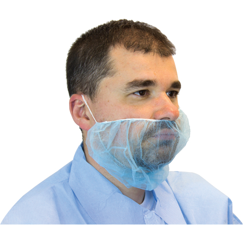 Disposable Beard Covers, Polypropylene, Blue GTA Hardware Inc