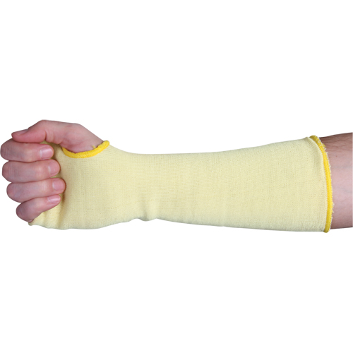 Manches &agrave; doubles couches de tissu r&eacute;sistant &agrave; la coupure, Kevlar, 22", ANSI/ISEA 105 niveau 3, Jaune GTA Hardware Inc