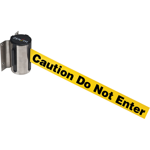 Barri&egrave;re &agrave; fixation murale, Acier, Fixation par vis, 7', Ruban Jaune GTA Hardware Inc