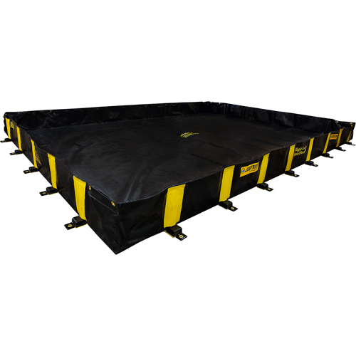 Bermes Rigid-Lock QuickBerm, Capacit&eacute; 2390 gal. US, 16' la x 20' lo x 12" h, Paroi &agrave; piquets GTA Hardware Inc