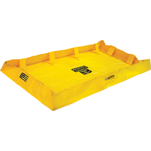 QuickBerm&reg; Lite Containment Berm, 159 gal. Capacity, 4' W x 8' L x 8" H, Snap-Up Bracket GTA Hardware Inc