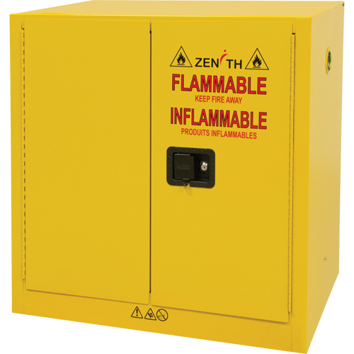 Flammable Storage Cabinet, 22 gal., 2 Door, 35" W x 35" H x 22" D GTA Hardware Inc