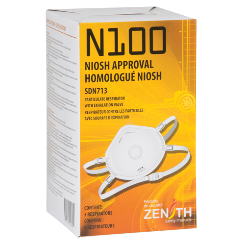 Respirateur contre les particules, N100, Certifi&eacute; NIOSH, Moyen/grand GTA Hardware Inc
