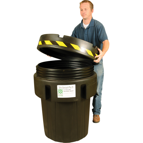 Ultra-Recycled Overpack&reg; Salvage Drum, 95 gal., Stationary GTA Hardware Inc