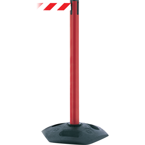 Poteau receveur robuste &agrave; ligne simple, Hauteur de 38", Noir GTA Hardware Inc