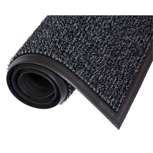 Tapis Astro-Plus, Poly&eacute;thyl&egrave;ne, Grattoir Type, Motif Textur&eacute;, 3-3/10' x 4', Charbon GTA Hardware Inc