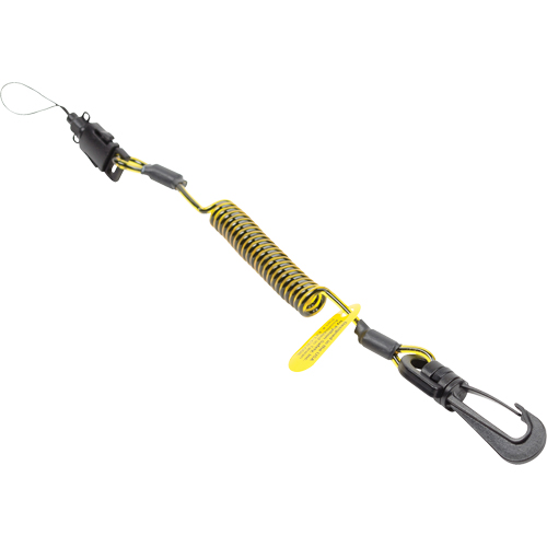 Coil Tool Tether, Coil, Clip/Loop GTA Hardware Inc