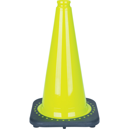 C&ocirc;ne de signalisation de premi&egrave;re qualit&eacute;, 18", Vert lime GTA Hardware Inc