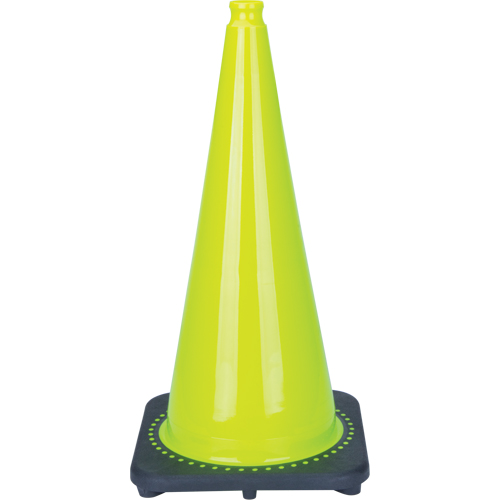 C&ocirc;ne de signalisation de premi&egrave;re qualit&eacute;, 28", Vert lime GTA Hardware Inc