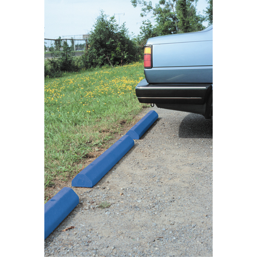 Car Stops, Plastic, 6' L, Blue GTA Hardware Inc