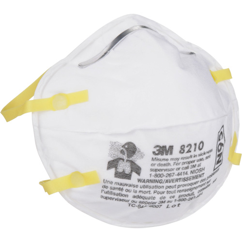 Respirateurs contre les particules 8210, N95, Certifi&eacute; NIOSH GTA Hardware Inc