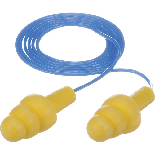 E-A-R Ultrafit Premolded Earplugs, Corded, Bulk - Polybag, 25 dB NRR, One-Size GTA Hardware Inc