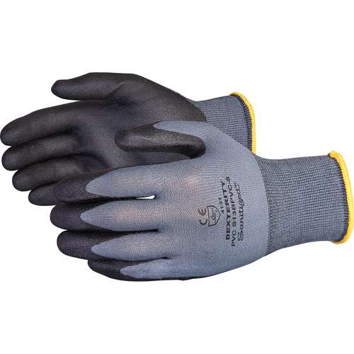 Gants enduits Dexterity, 9/Grand, R&ecirc;vetement PVC, Calibre 13, Enveloppe en Nylon GTA Hardware Inc