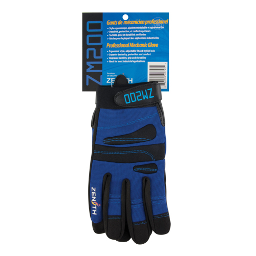ZM200 Mechanic's Gloves, Synthetic Palm, Size Medium GTA Hardware Inc