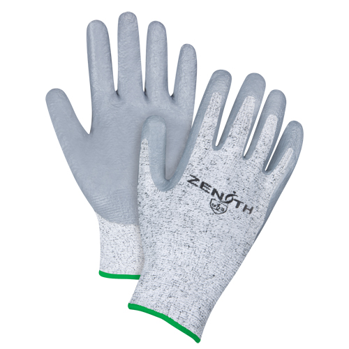 Gants &eacute;lastiques sans coutures r&eacute;sistants &agrave; la coupe, Taille Moyen/8, Calibre 13, Rev&ecirc;tement Nitrile, Enveloppe en PEHP, ANSI/ISEA 105 niveau 2/EN 388 niveau 3 GTA Hardware Inc