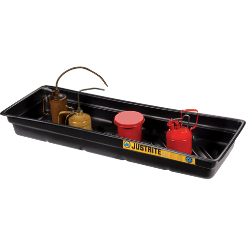 EcoPolyBlend Spill Tray, 46" L x 16" W x 5.5" H, 12 gal. Spill Capacity GTA Hardware Inc