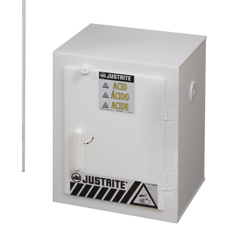 Solid Polyethylene Acid Cabinets, 6 x 0.66043 Gal., 17" x 22" x 17" GTA Hardware Inc