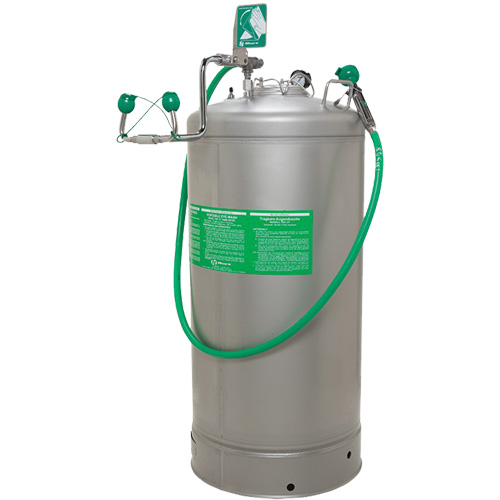 Stations portatives de douche oculaire, Pressuris&eacute;, Capacit&eacute; 37 gal., Conformit&eacute; ANSI Z358.1 GTA Hardware Inc