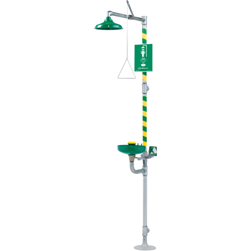 Combination Emergency Shower and Eye/Face Wash Stations, Pedestal GTA Hardware Inc