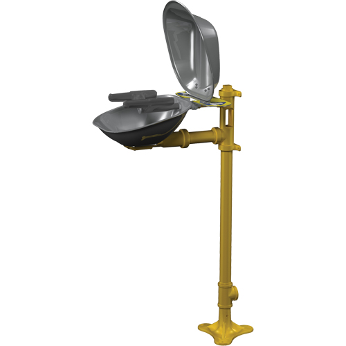 Halo Face/Eyewash Stations, Pedestal Installation, Stainless Steel Bowl GTA Hardware Inc