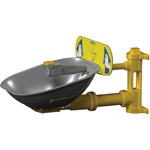 Halo Eyewash Stations, Wall-Mount Installation, Stainless Steel Bowl GTA Hardware Inc