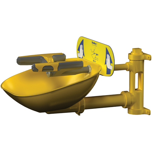 Halo Face/Eyewash Stations, Wall-Mount Installation, Plastic Bowl GTA Hardware Inc