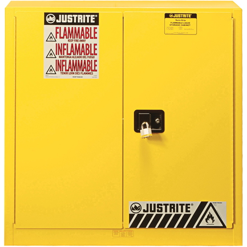Sure-Grip&reg; EX Flammable Safety Cabinet, 30 gal., 2 Door, 36" W x 35" H x 24" D GTA Hardware Inc