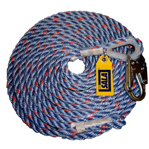 Corde de sauvetage avec mousqueton DBI-SALA, Polyester/Polypropyl&egrave;ne GTA Hardware Inc