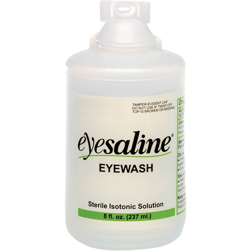 Bouteilles de solution saline pour douche oculaire, Bouteille Plein, 8 oz GTA Hardware Inc