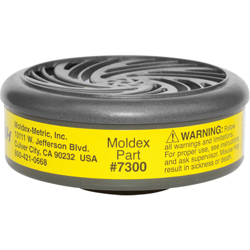 7000/9000 Series Respirator Filters, Gas/Vapour Cartridge, Organic Vapour/Acid Gas GTA Hardware Inc