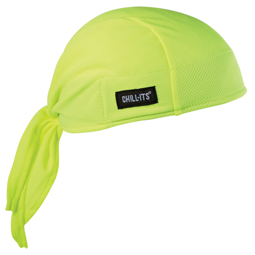 Chill-Its&reg; 6615 Cooling Dew Rags, High Visibility Lime-Yellow GTA Hardware Inc
