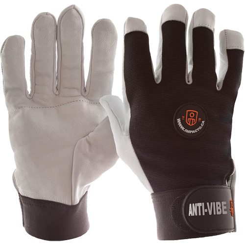 Anti-Vibration Air Glove&reg;, Size Medium, Pearl Leather Palm GTA Hardware Inc