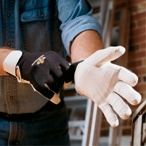 Anti-Vibration Air Glove&reg;, Size Medium, Pearl Leather Palm GTA Hardware Inc