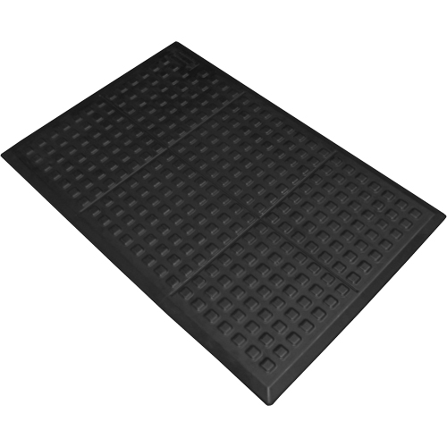 Tapis antifatigue Connect No 502 Rejuvenator pour poste de travail simple, Polyur&eacute;thane, 3' la c, 5' lo, 5/8" &eacute;paisseur, Noir GTA Hardware Inc