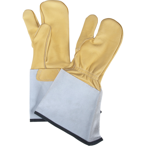 Mitaines &agrave; trois doigt, Moyen, Paume en Cuir fleur de vache GTA Hardware Inc