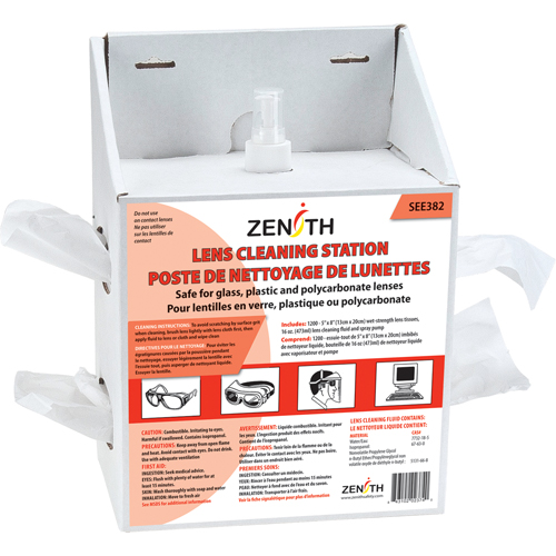 Disposable Lens Cleaning Station, Cardboard, 8" L x 5" D x 12-1/2" H GTA Hardware Inc