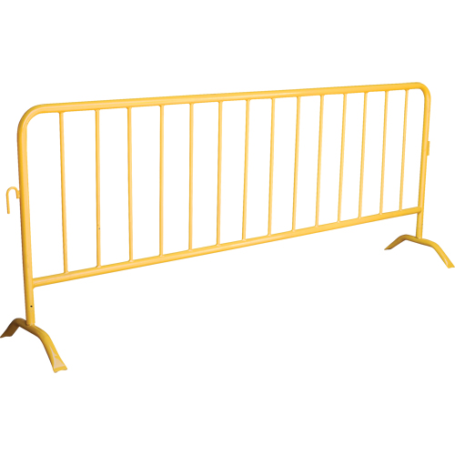Portable Barrier, Interlocking, 102" L x 40" H, Yellow GTA Hardware Inc
