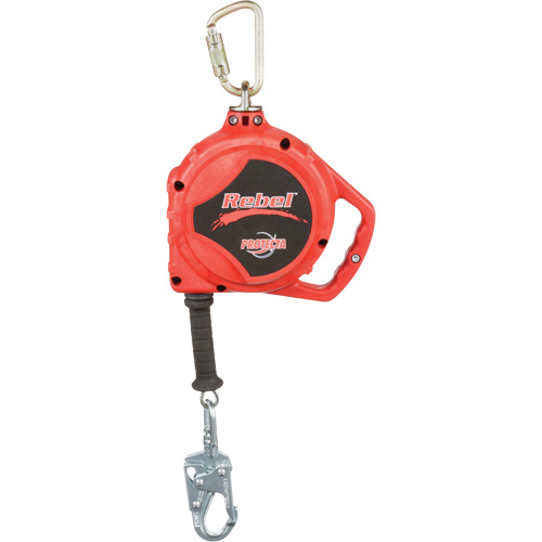 Rebel Self Retracting Lifeline, 33', Galvanized Steel, Swivel GTA Hardware Inc