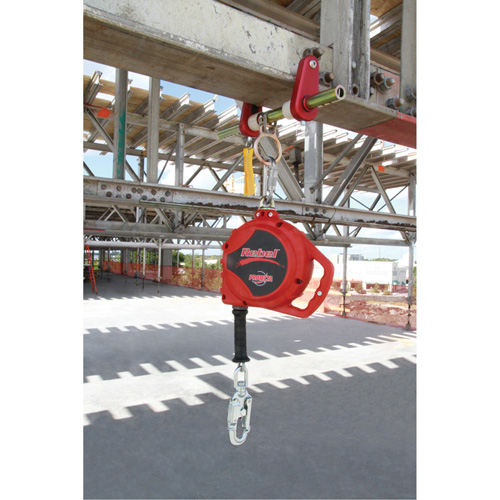 Rebel Self Retracting Lifeline, 33', Galvanized Steel, Swivel GTA Hardware Inc
