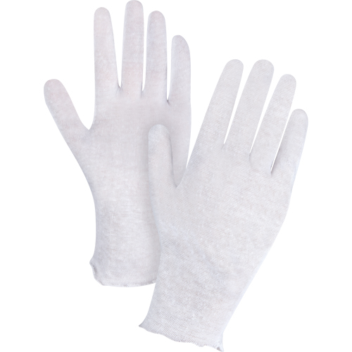 Gants d'inspection l&eacute;gers, Poly/coton, Poignet Non ourl&eacute;, Dames GTA Hardware Inc