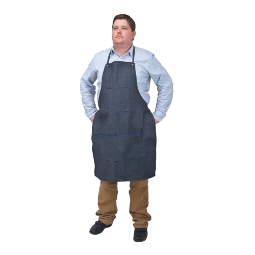 Apron, Cotton, 38" L x 28" W, Blue GTA Hardware Inc
