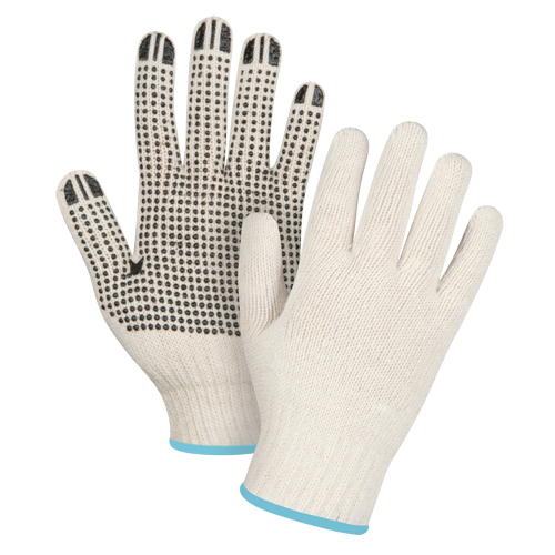 Lightweight Dotted String Knit Gloves, Poly/Cotton, Single Sided, 7 Gauge, X-Large GTA Hardware Inc