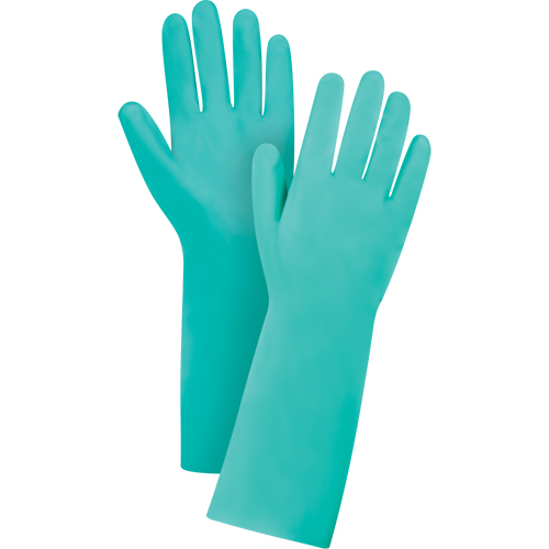 Diamond-Grip Chemical-Resistant Gloves, Size 8, 13" L, Nitrile, 22-mil GTA Hardware Inc
