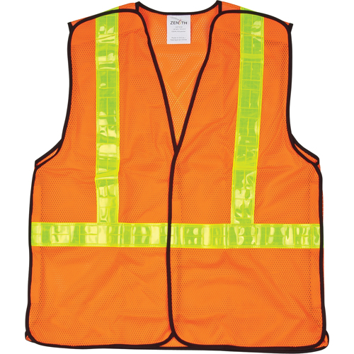 Veste de s&eacute;curit&eacute; pour la circulation d&eacute;tachable en cinq points, Orange haute visibilit&eacute;, Moyen, Polyester GTA Hardware Inc