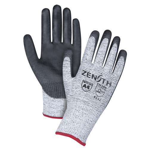 Seamless Stretch Cut-Resistant Gloves, Size Small/7, 13 Gauge, Polyurethane Coated, HPPE Shell, ANSI/ISEA 105 Level 4/EN 388 Level 5 GTA Hardware Inc