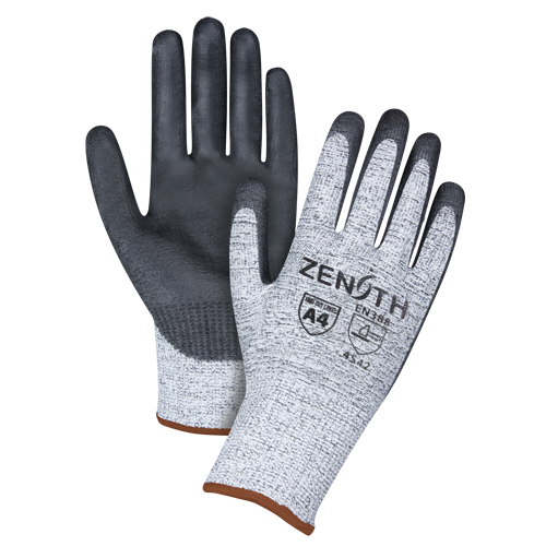 Seamless Stretch Cut-Resistant Gloves, Size Large/9, 13 Gauge, Polyurethane Coated, HPPE Shell, ANSI/ISEA 105 Level 4/EN 388 Level 5 GTA Hardware Inc