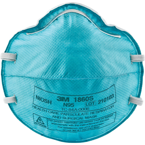 1860S Particulate Healthcare Respirator, N95, NIOSH Certified, Small GTA Hardware Inc