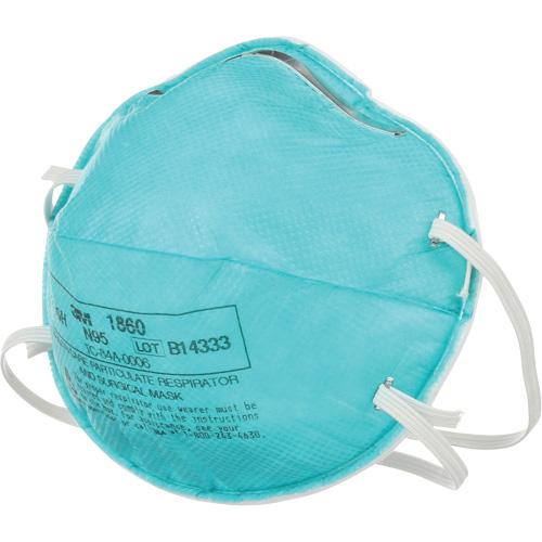 1860 Particulate Healthcare Respirator, N95, NIOSH Certified GTA Hardware Inc