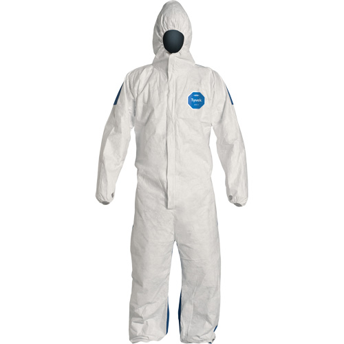 Hooded Coveralls, X-Large, Blue/White, Tyvek&reg; 400 D GTA Hardware Inc